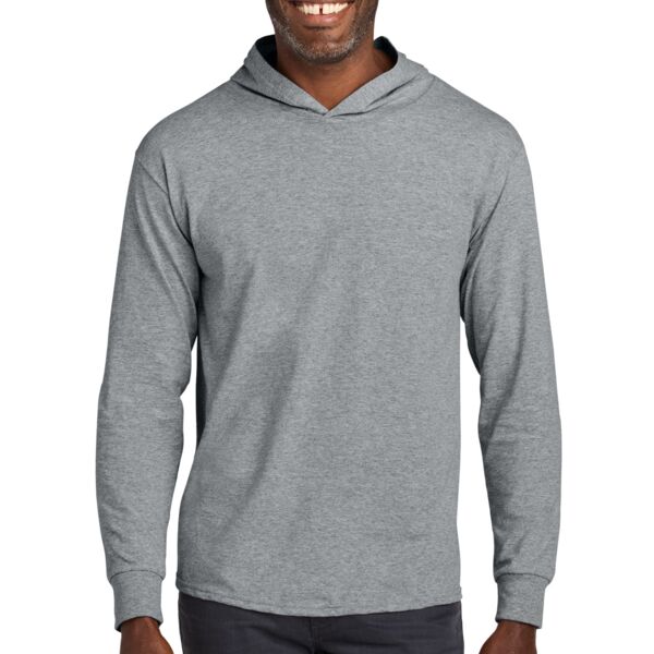 Classics Unisex Cotton Long Sleeve Hooded T Shirt Thumbnail