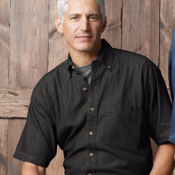 Short Sleeve Denim Shirt Thumbnail